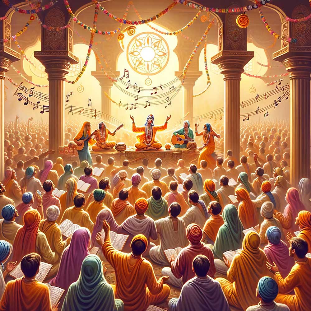 Satsang and kirtana