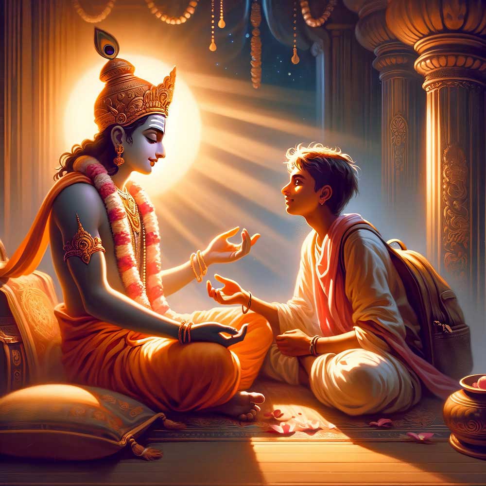 Krishna and seeker