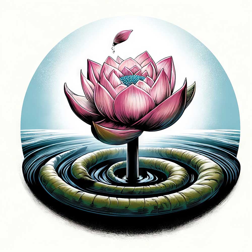 illustration of lotus