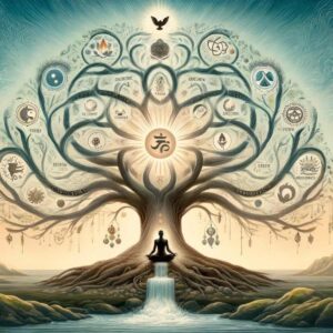 meditating tree of life image