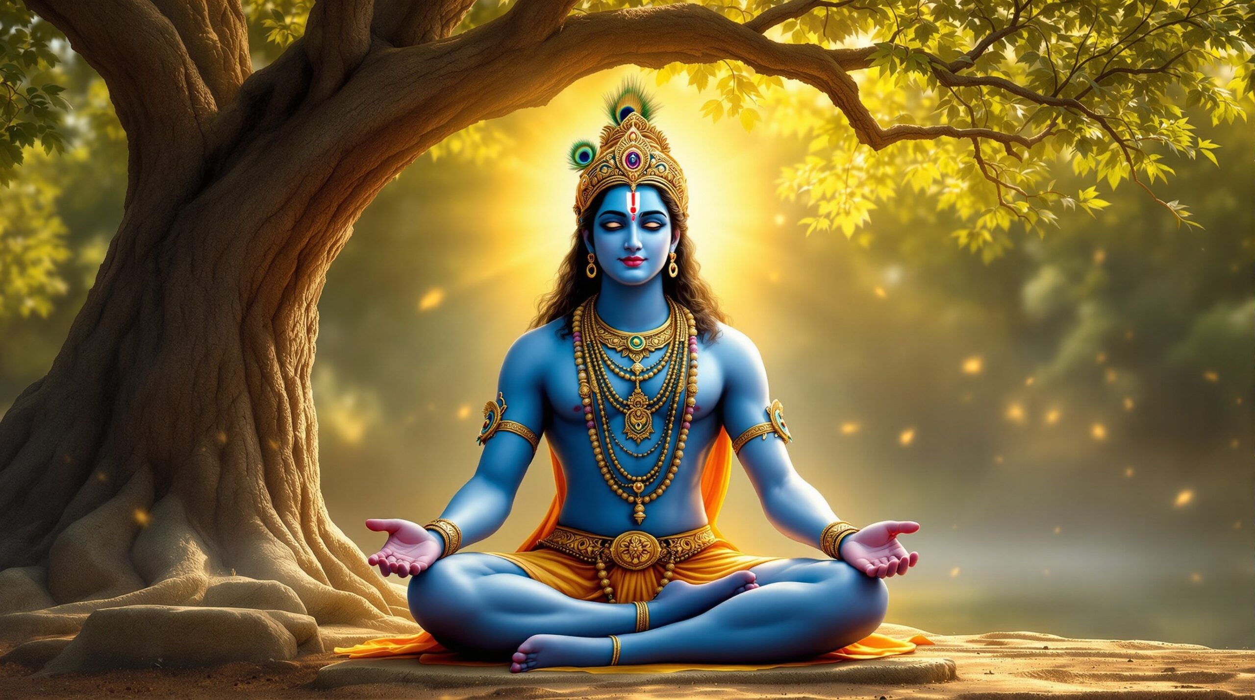 Lord Krishna Teaching Wisdom